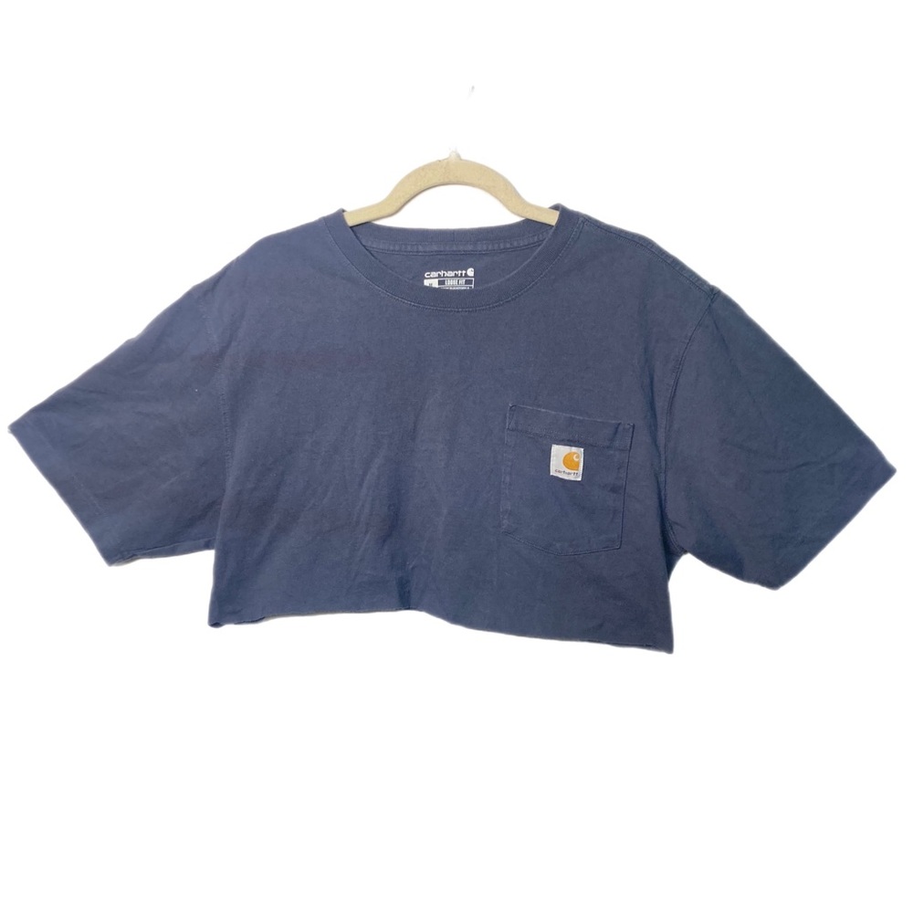 Blue Carhartt Cropped Top